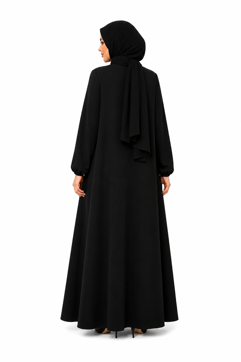 Haya Zip Crepe Abaya
