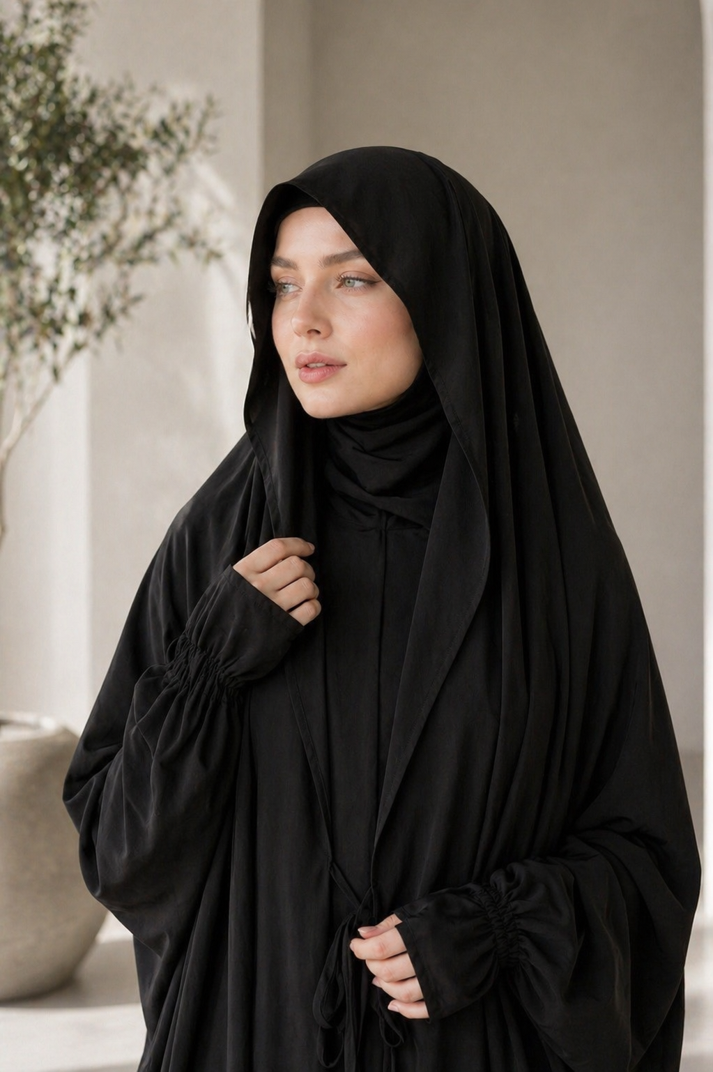 Noor Layered Khimar Abaya Set