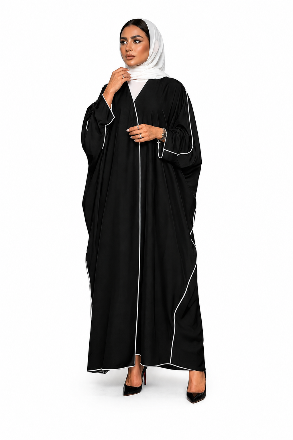 Layali Open Abaya Set