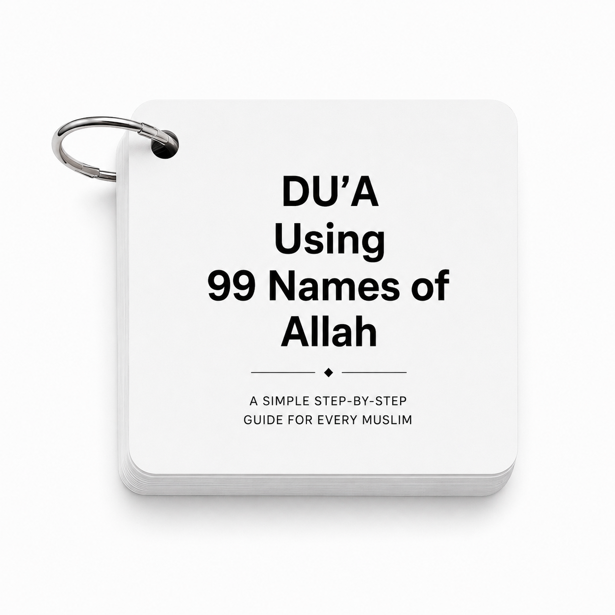 Du’a Using the 99 Names of Allah Flashcard Set