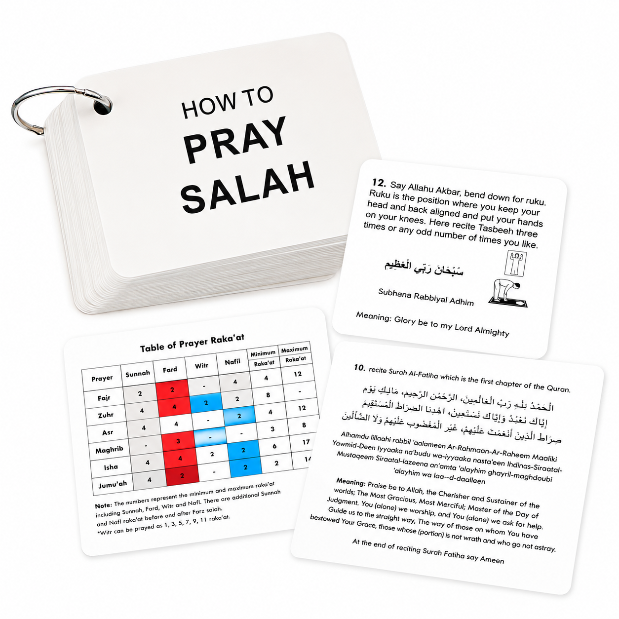How To Pray Salah Flashcards