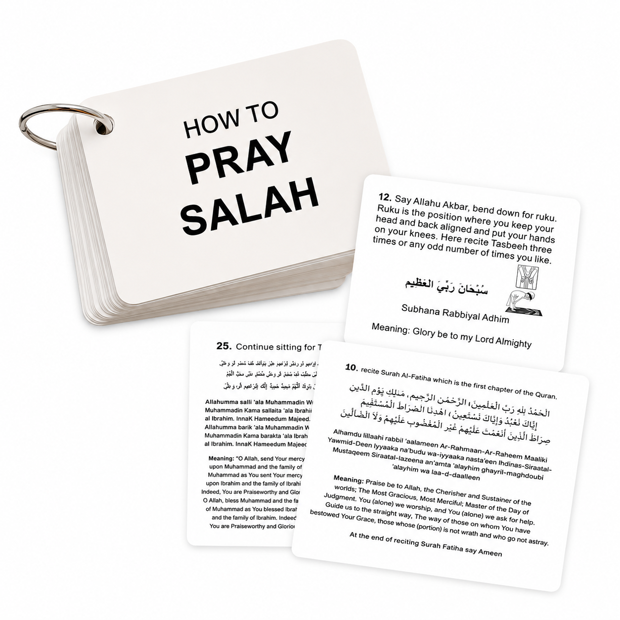 How To Pray Salah Flashcards