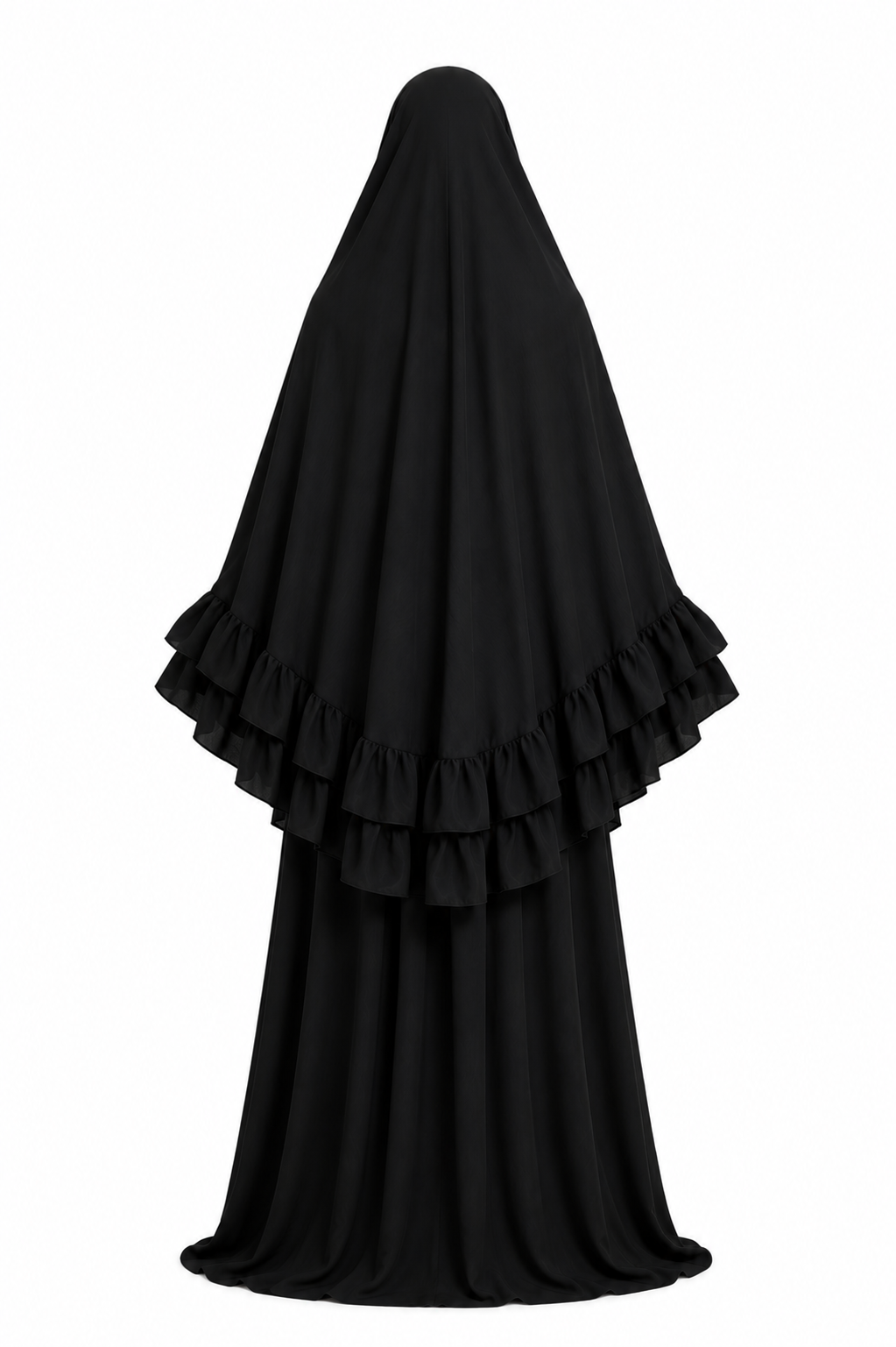Ruffle Khimar Set